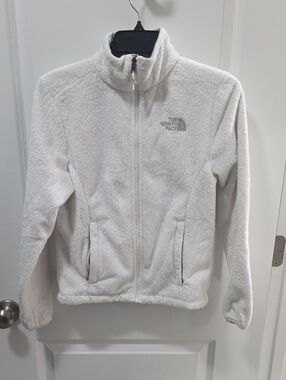 The North Face Cream Plush Full-Zip Fleece Jacket